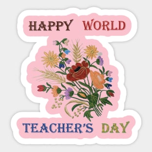 happy world teacher's day Sticker